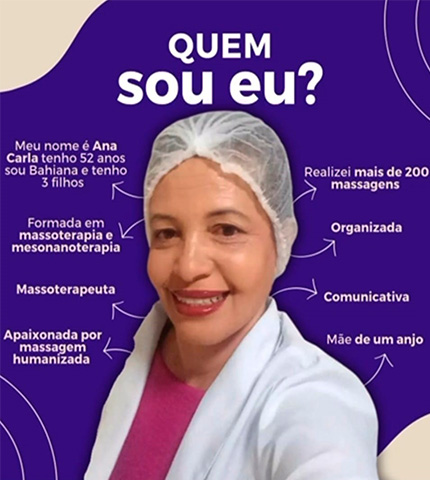 Ana Massoterapeuta Profissional em Massagem Humanizada